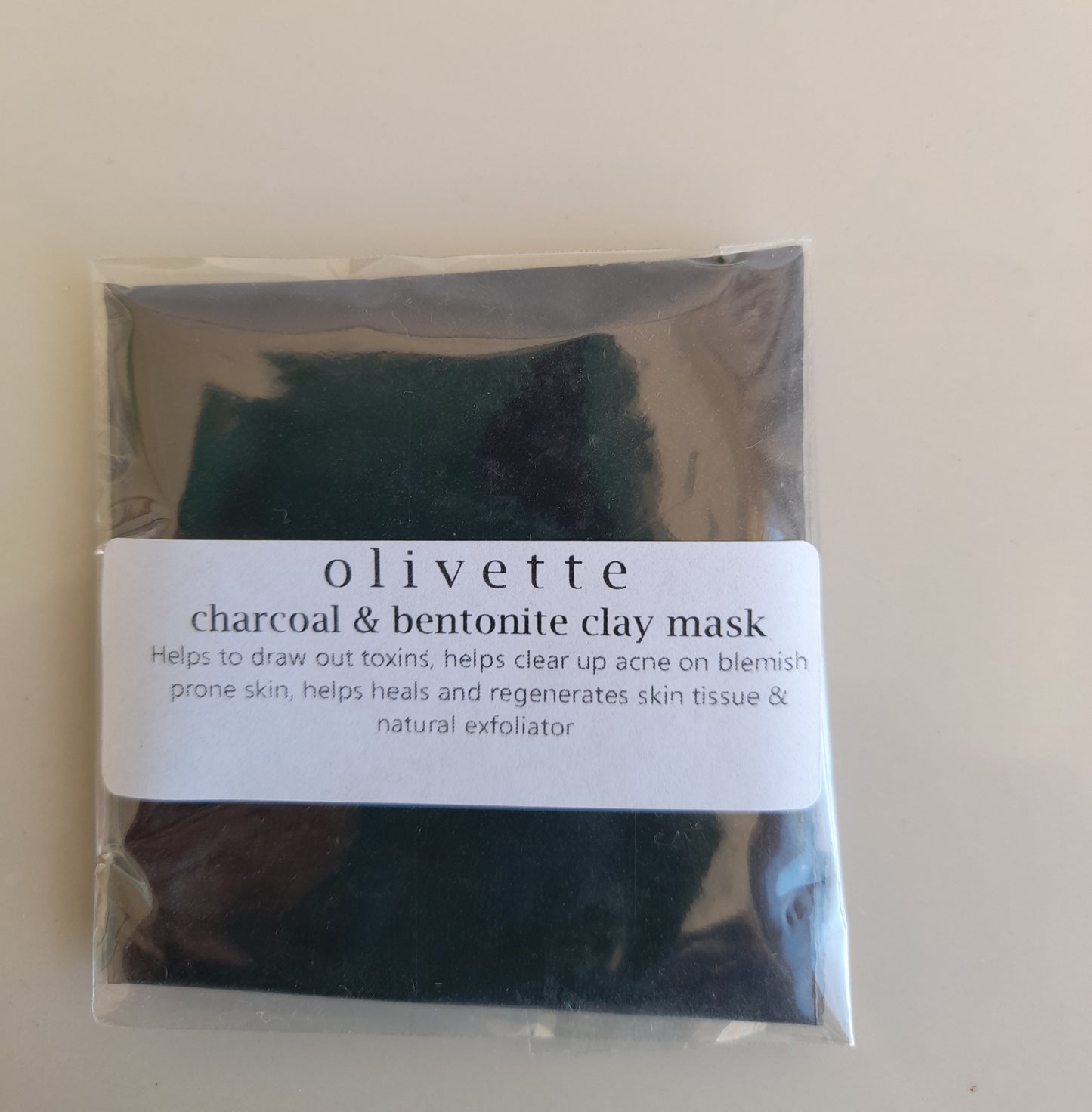 Clay Face Mask - Active Charcoal and Bentonite