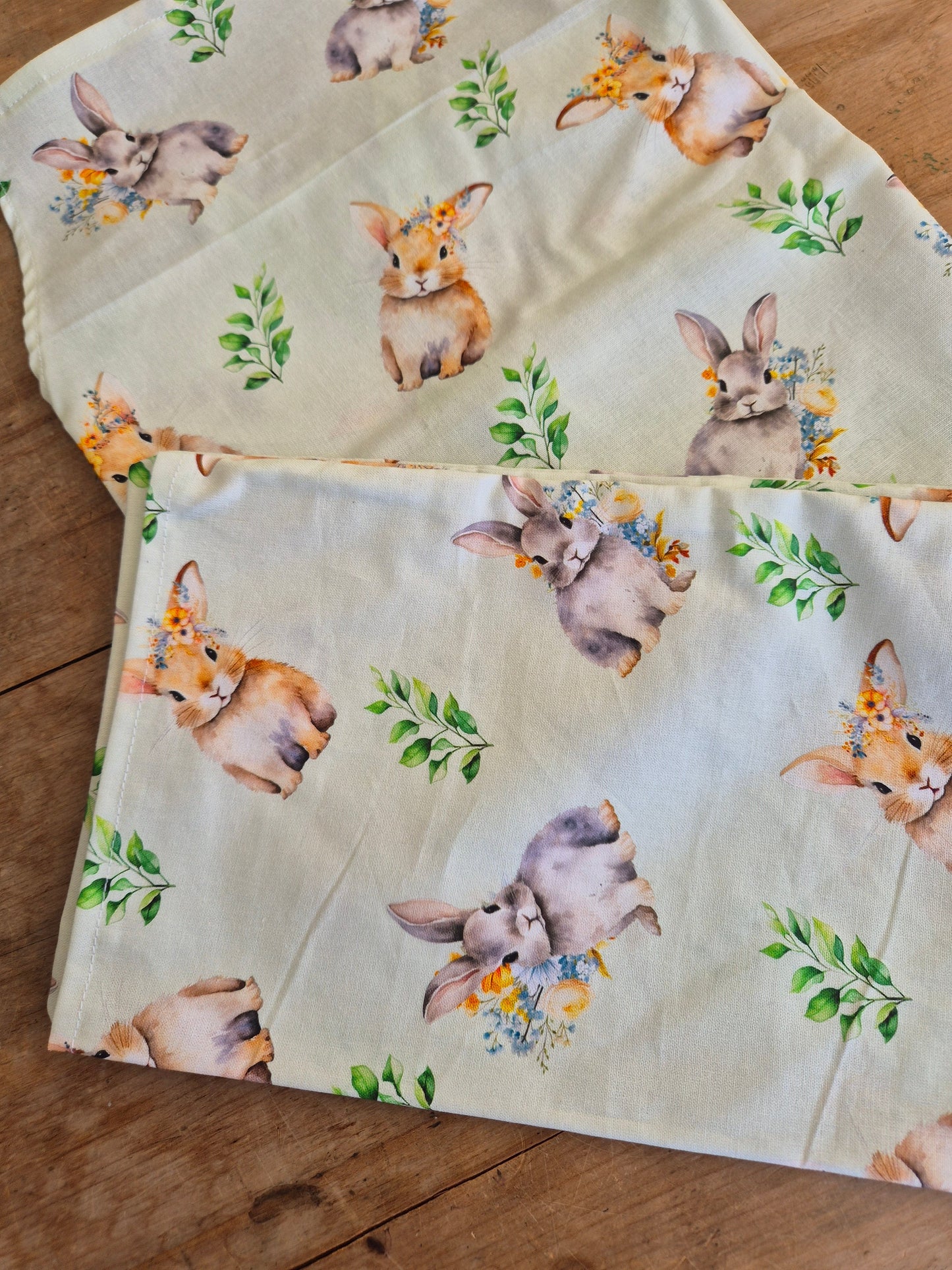 Adult Apron Easter light green fabric