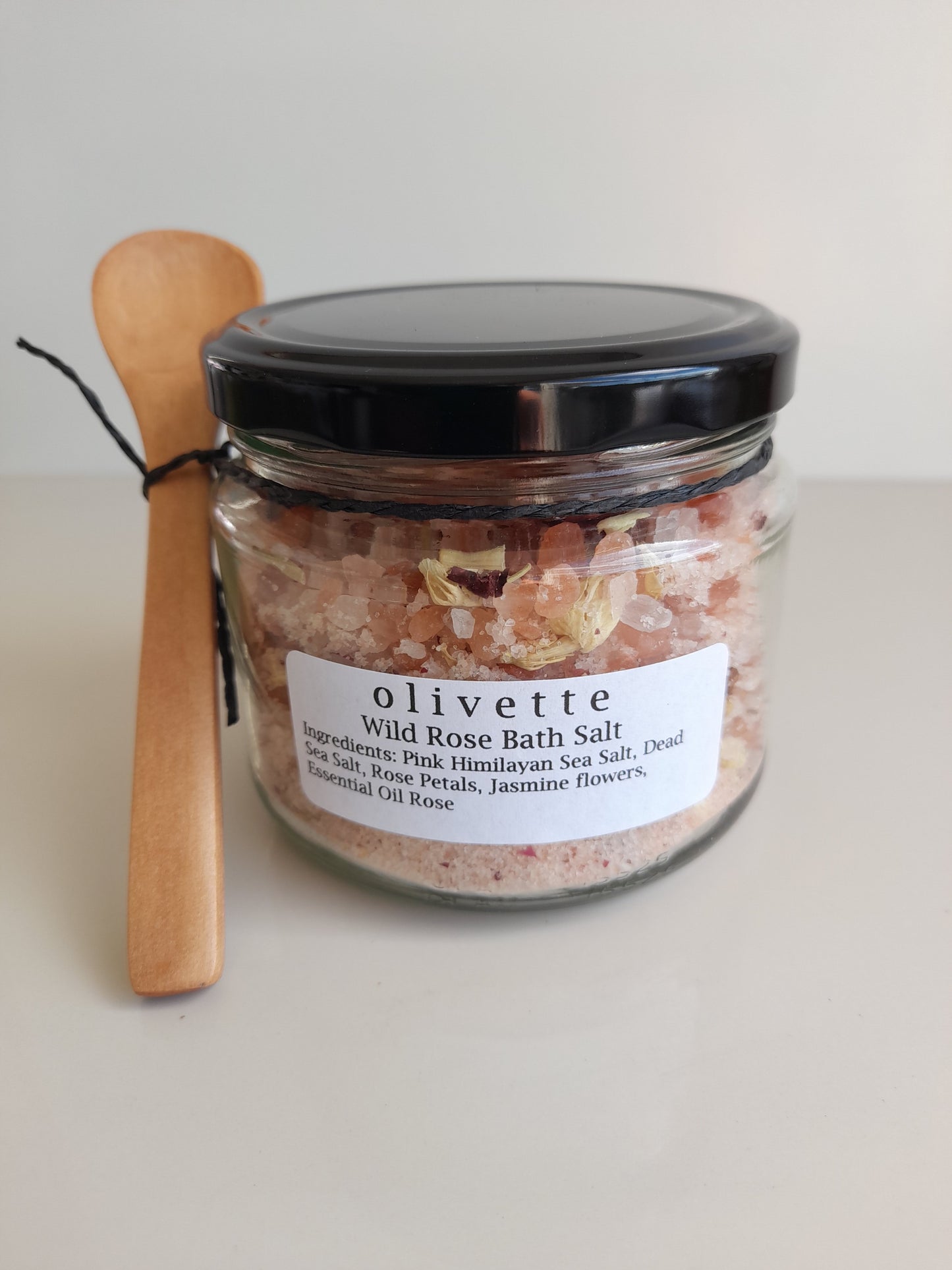 Wild Rose Bath Salts Jar