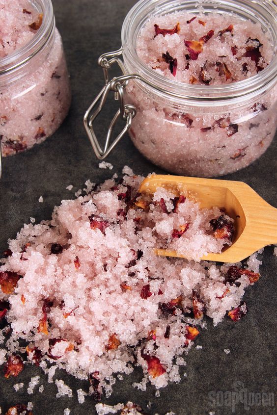Wild Rose Bath Salts Jar